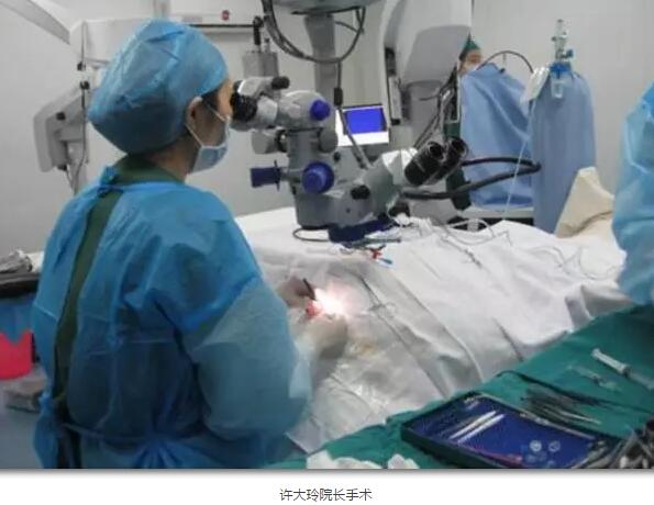 李老太在毫无征兆的情况下右眼视力下降至看不见东西。李老太家人带其至县医院就诊。医生诊断为视网膜脱离，需做玻切手术医治，而玻切手术需要动手术2次。怕疼的李老太一听就犯怵了：开刀，疼。 终，李老太的家人在多方打听后决定带李老太至宜昌华厦眼科医院找许大玲院长医治3.jpg